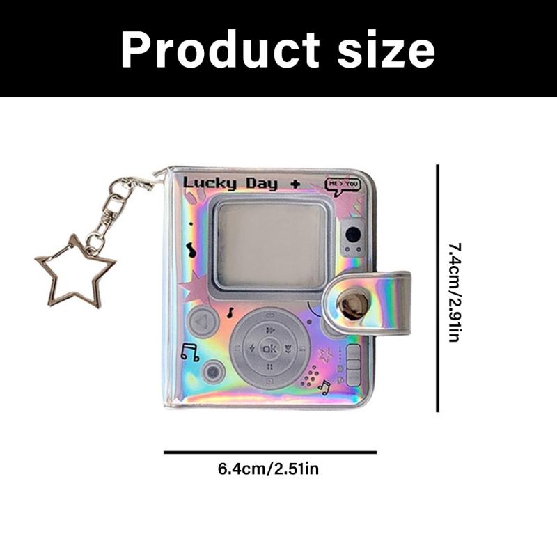 2Inches Mini Small Photo Album Photo Storage Book with Keychains Pocket Album Keychains for Picture Valentines Gift Wedding