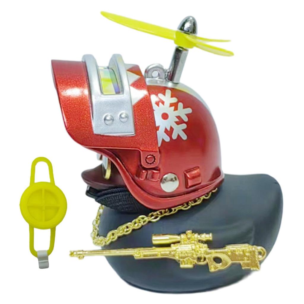 Duck Car Decoration, Duck Car Accessories, Duck Toy Car Decoration, with Propeller Hat, Motorcycle