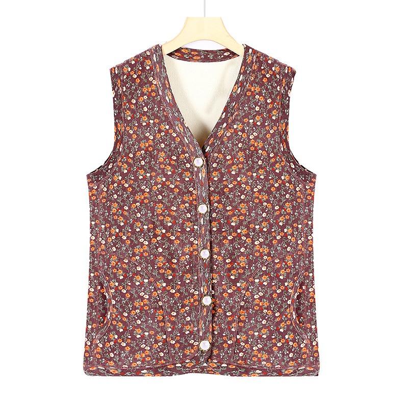 Женский зимний жилет, бархатный и утолщенный жилет, терможилет, кардиган и жилет внутрь. XL