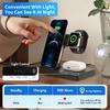 3 In 1 Wireless Charging Station Magnetic Fast Charging 18W Foldable For IPhone 16 15 14 13 12 Pro/Pro Max/Plus/Watch & Airpods