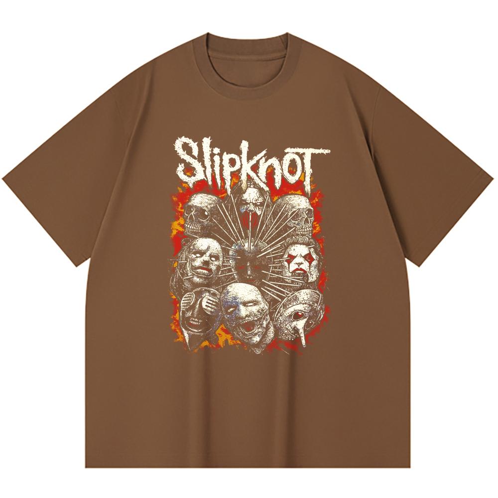 T-shirt Heavy Metal 100% Cotone 230 Gsm Stampa Band Rock Musica Popolare Unisex T-shirt Pesante in Cotone