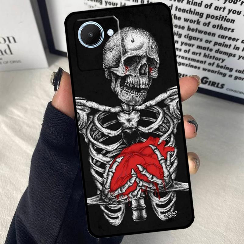 Trippy Skeleton For Realme C63 C71 C55 C67 C51 C75 C61 C65 C53 10 11 12 13 14 15 Pro Plus GT6 GT7 Pro Case