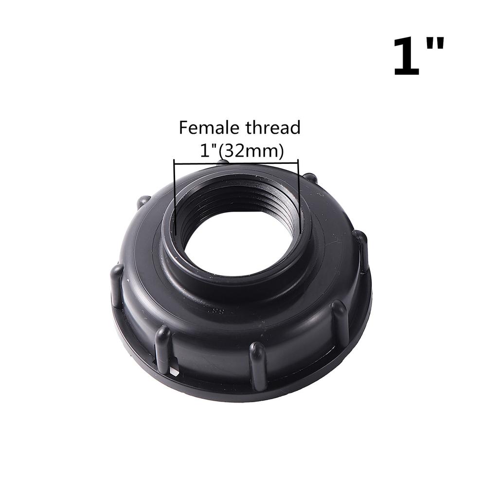 Durable IBC Tank Fittings Universal S60X6 Coarse Threaded Cap 60mm Female Thread To 1/2 ", 3/4", 1 " Water Tap Adapter Connector