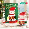 HUIQIBAO MOC Christmas Santa Claus House Building Blocks City Snow Man Candy Home Xmas Tree Brick Set Toy for Children Kids Gift