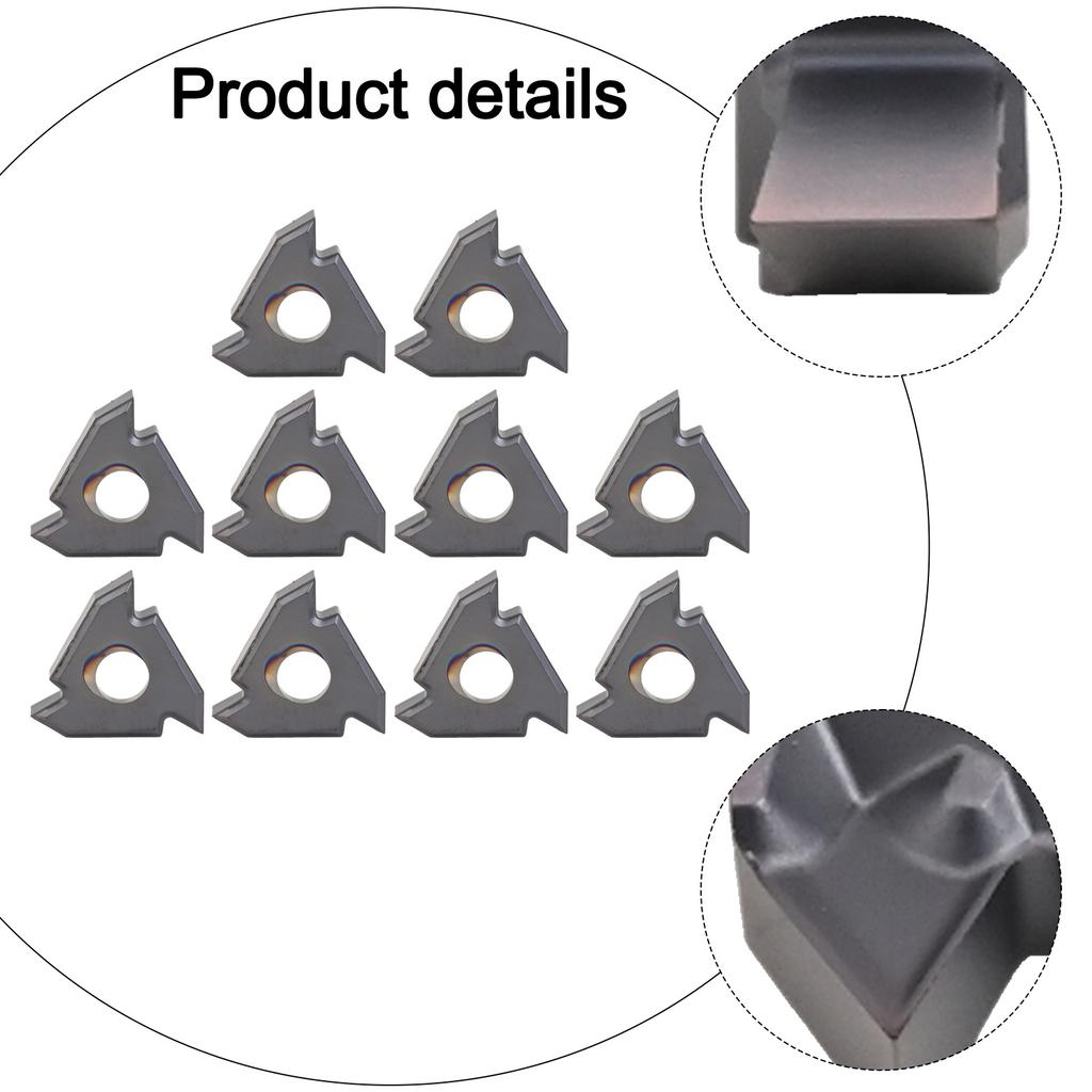 10pcs 16IR AG60-TF PR1115 CNC Thread Insert 16IR AG60 Carbide Inserts 16ER 3/8" CNC Machine Parts Machine Tool Parts & Accessori