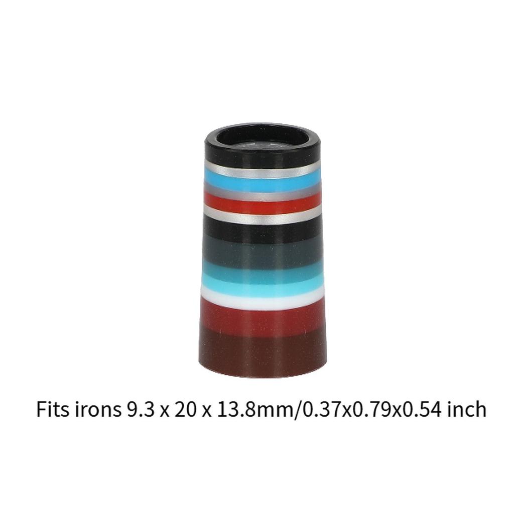 10Pcs Golf Iron Ferrules for Iron Wedge Replacement Practical .370 Portable Golf Club Shaft Ferrules End Caps for Sports
