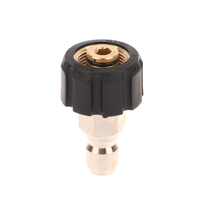Pressure Washer Adapter Set Couplers Swivel M22-14Mm/15Mm To 1/4 Quick Hitch For High Pressure Wash Gun & Hose