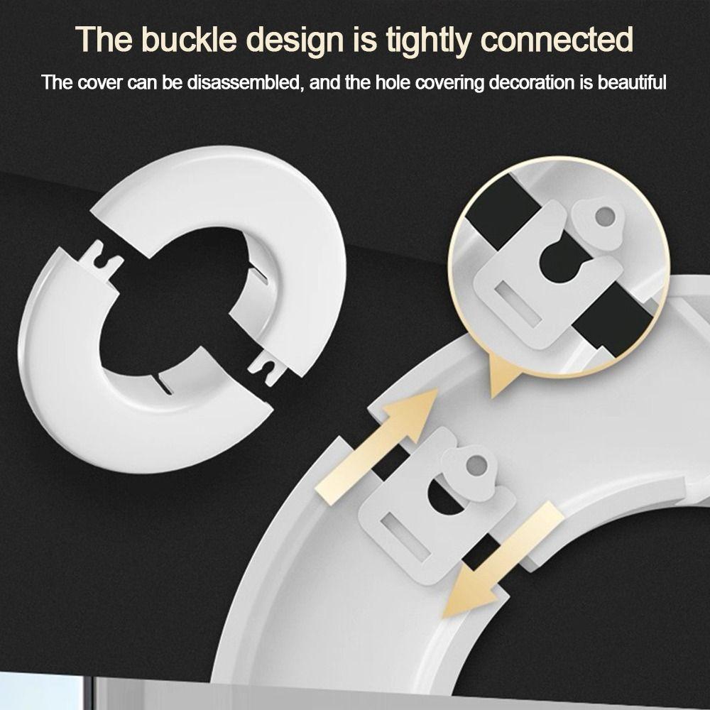 White Air Conditioning Pipes Cover Split Type Wall Hole Duct Cover Durable Pipe Plug Cable Passage