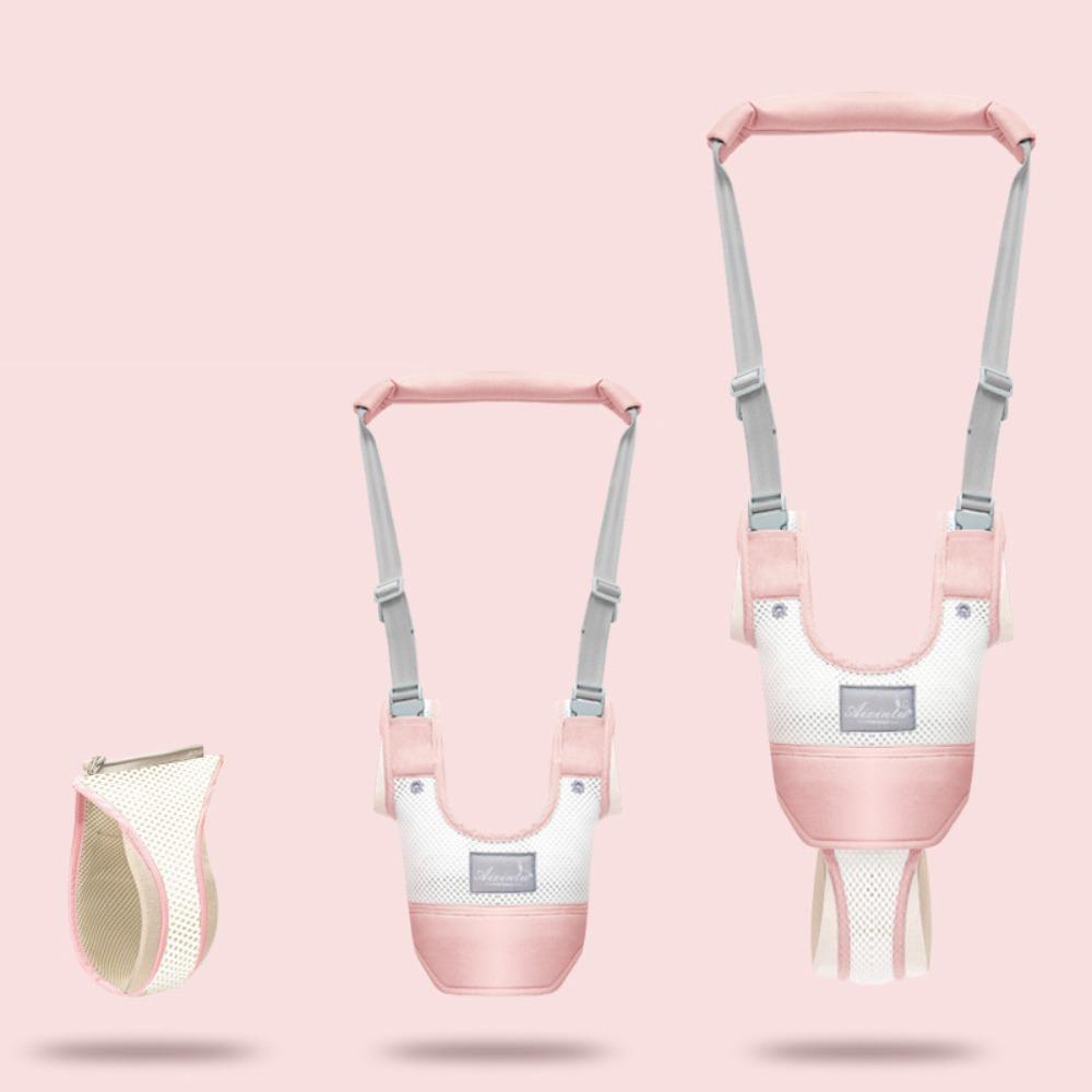 

Breathable Baby Walker Removable Assistant Toddler Leash Portable Baby Walking Trainer Belt Kids рожевий