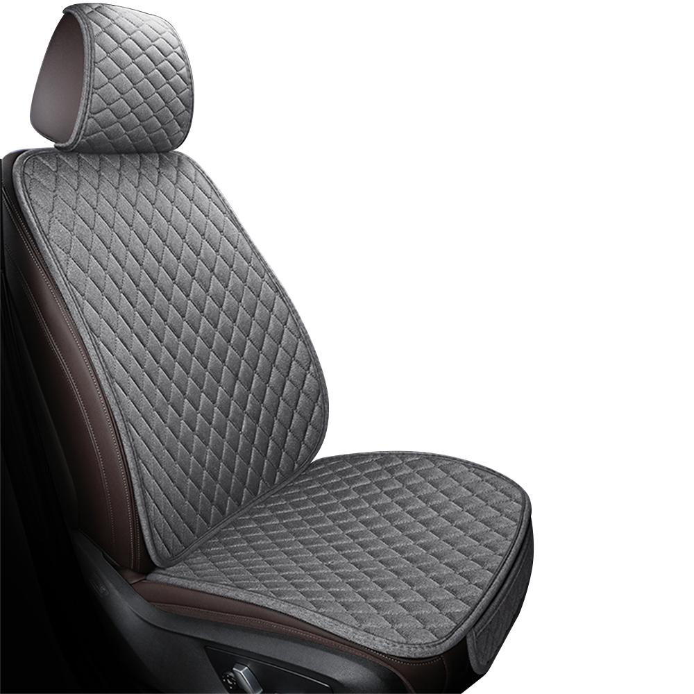1set Car Seat Cover Rear Linen Cushion Non Slide Auto Accessories Universal Seat Protector Mat Pad For Four Seasons Seat Cushion