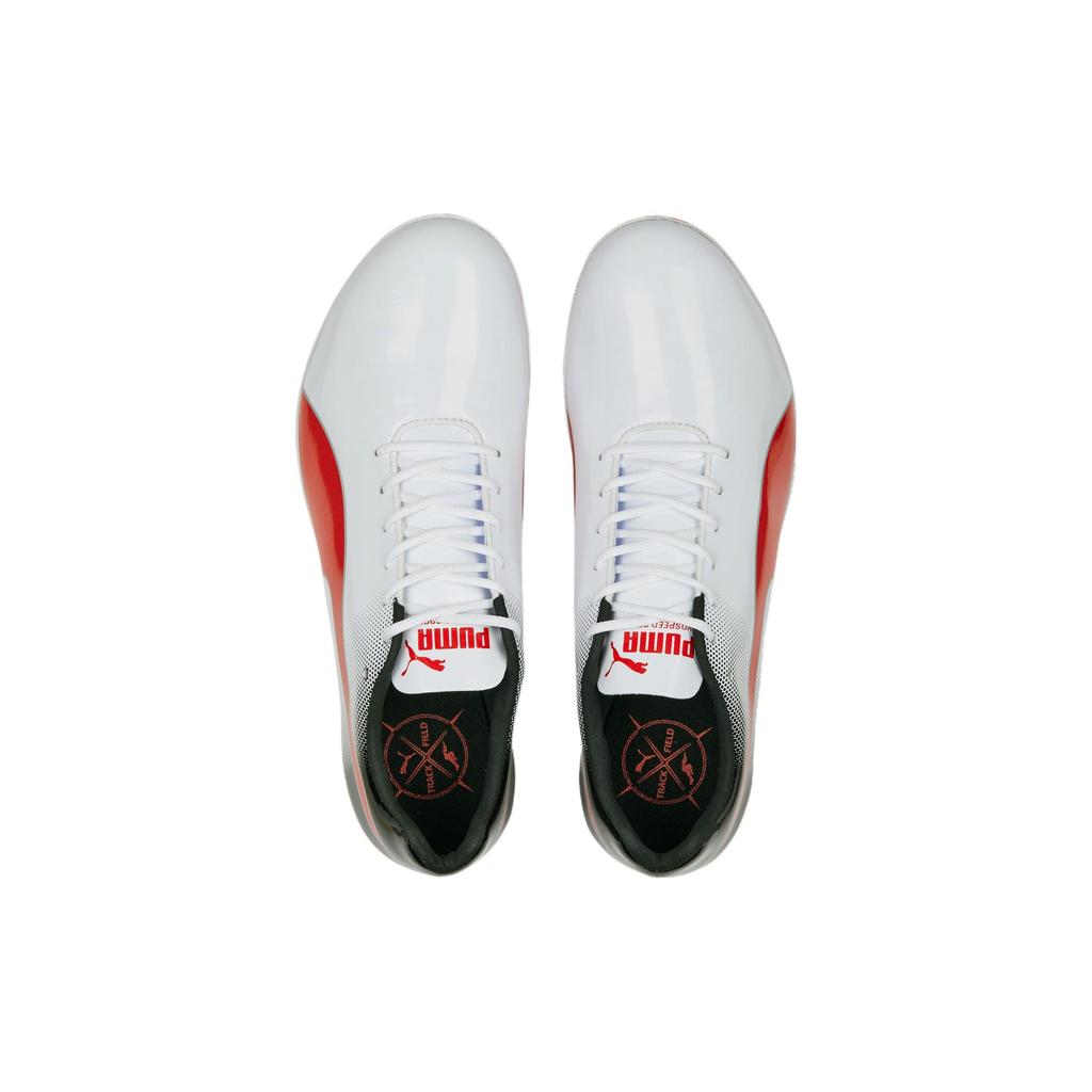 Puma Evospeed Sprint 14 Comfortable Athletic Fabric Durable Breathable Low-Top Running Shoes Unisex sneaker White 377001-03