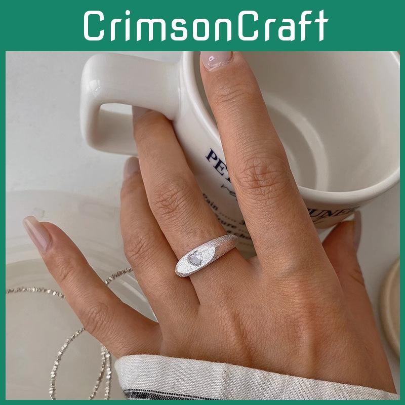 Motif Chic Heart Adjustable Ring For Women Featuring Sparkling Rhinestones