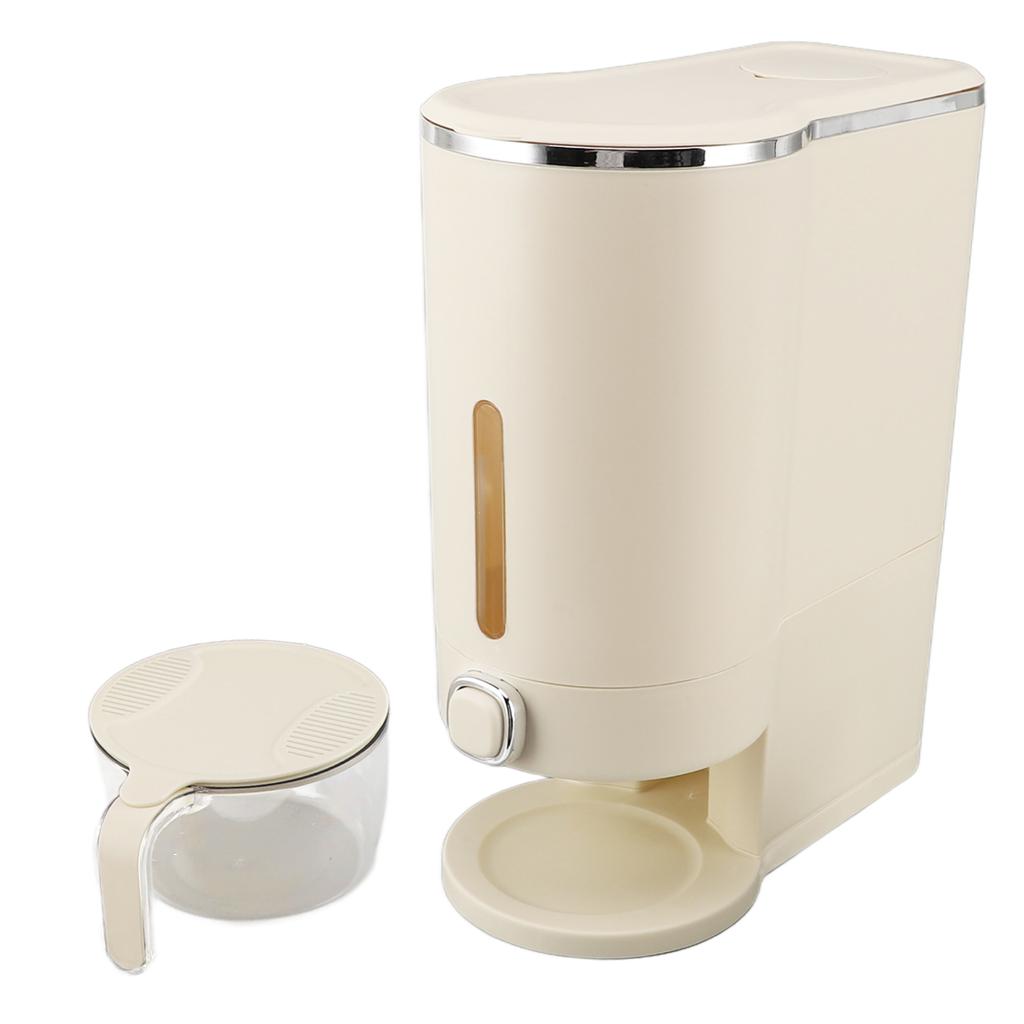 Boîtes à Riz Pression Blanc Crème Anti-Insectes Anti-Humidité Seau de Stockage pour Riz Usage Domestique Seau de Stockage pour Riz