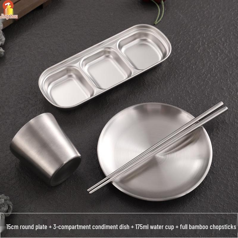Jingzhou Korean Style Stainless Steel Tableware Set