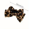 1pc Vintage Leopard Print Bow Premium Hair Grab Hair Accessory Is Suitable for Women To Wear