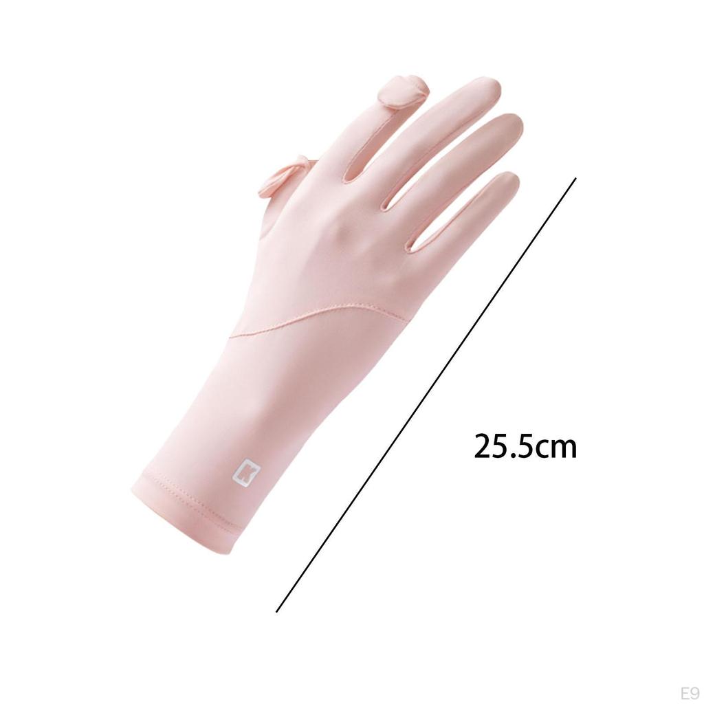 Sun Protection Gloves for Women Driving Touchscreen Non Slip Full Finger