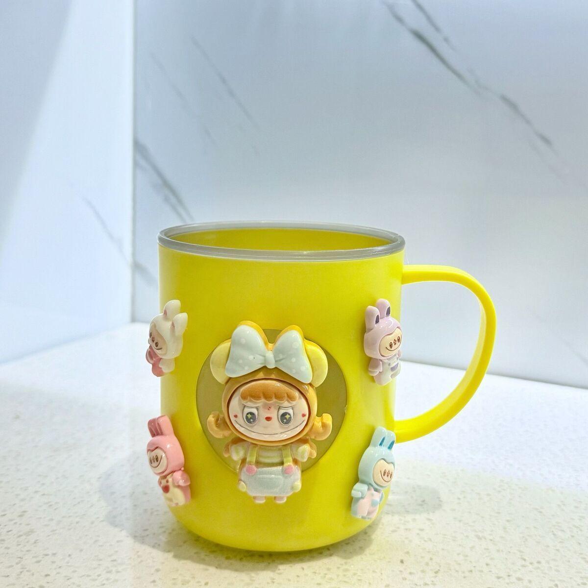 

Стакан для полоскания рта, Мультяшный стакан для чистки зубов, Милая домашняя зубная щетка, Детский набор зубочисток yellow single cup