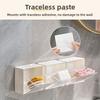 2/4pcs Cotton Pad Holder and Dispenser, Wall-Mounted Cotton Ball Organizer Storage Box, Round Jars Containers for Cotton Balls