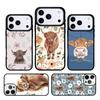Süße Hochlandkuh weiche Handyhülle für IPhone 11 12 13 14 15 16e 17 Pro Max Hülle für IPhone 17 Air