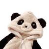 Detská plyšová kombinéza Kreslená panda králičia kombinéza s kapucňou Dojčatá Batoľatá Teplá kombinéza Jednodielne domáce oblečenie