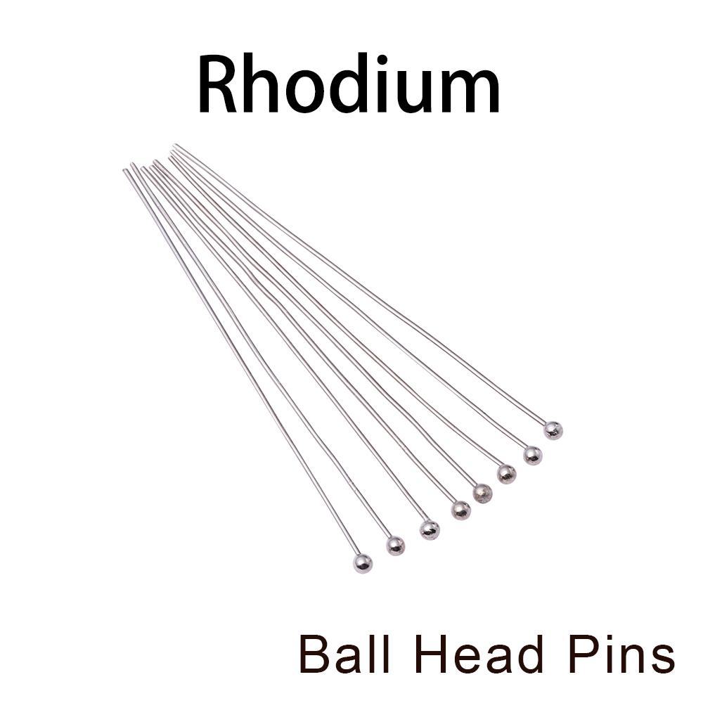 200Pcs/lot 10-50mm Flat Head Ball Head Eye Head Pins Connectors For Necklace Pendant DIY Jewelry Making Accessories Supplies