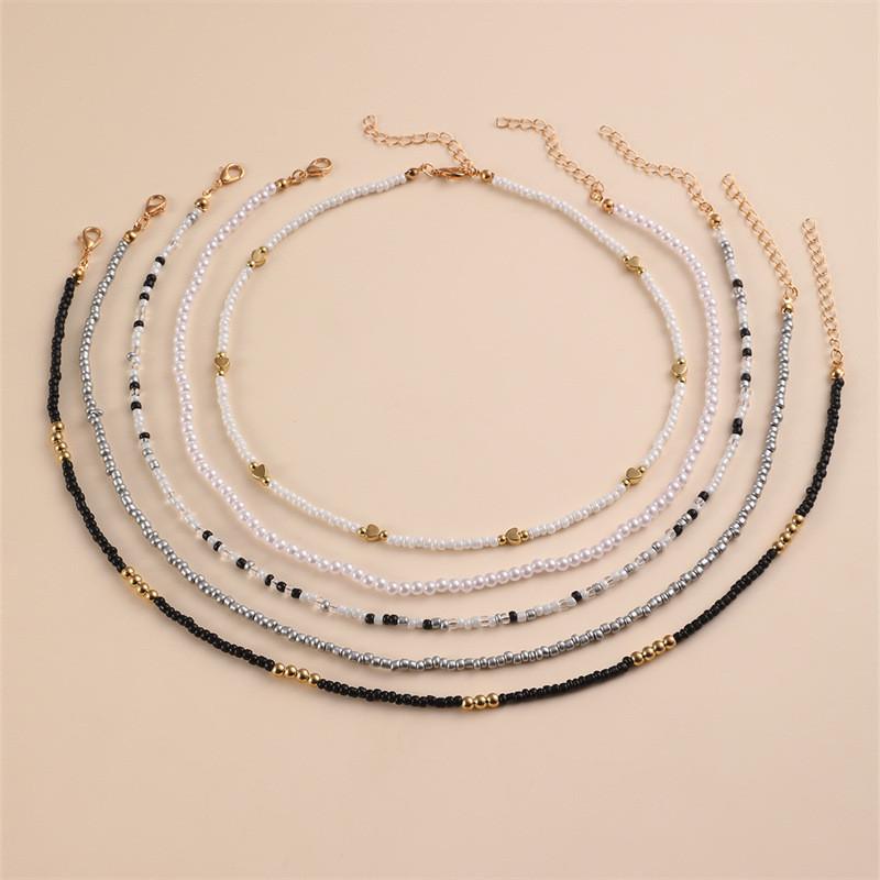 Geometric Necklace Set For Women With Zinc Alloy Beach Party Jewelry Collection