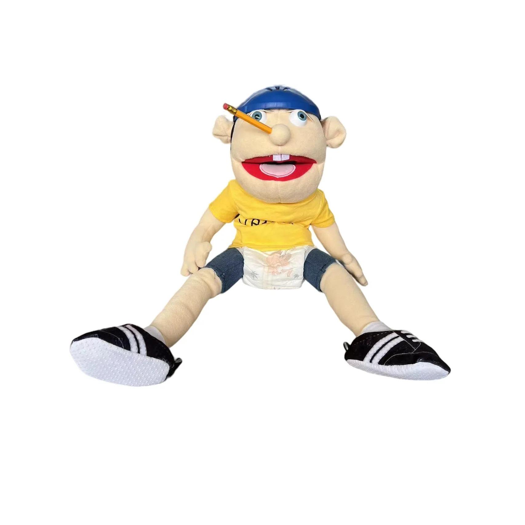 

60 см Джеффи ручная кукла плюшевая детская мягкая кукла ток-шоу реквизит для вечеринок рождественская кукла плюшевые игрушки кукла детский подарок 60*18*14cm