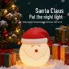 Santa Claus Silicone Night Light - Christmas Decorative Tap Light for Living Room Ambiance