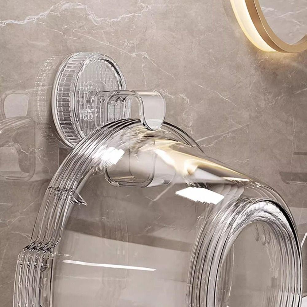 5Pcs Wall Mounted Suction Cup Hooks Waterproof Shower Hooks Practical Washbasin Hook  for Home
