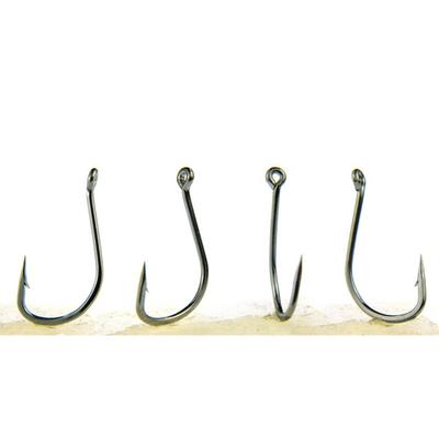 5#-15# Fish Hook Box Black Crooked Mouth High Carbon Steel Hook With Barb