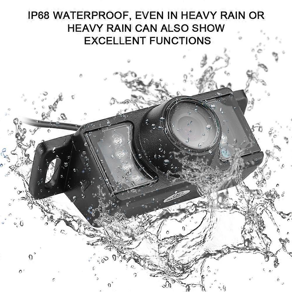 Car View Rear Camera 7LED Night Vision CCD Waterproof Short Plate Reversing Parking Monitor Universal