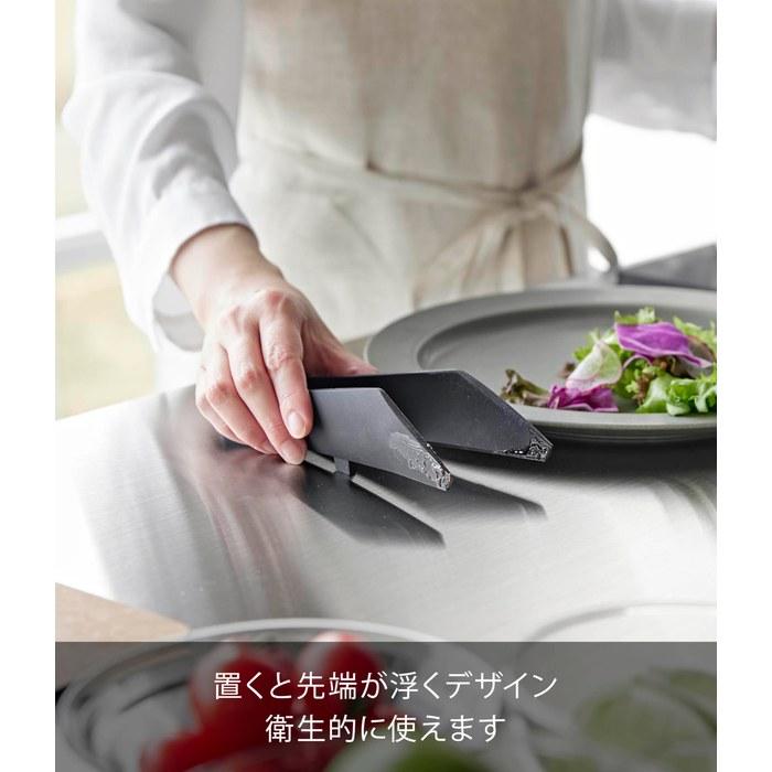 Yamazaki Silicone Mini Tongs Black W6.7xD20.3xH4.8cm Tower 1888