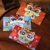 6pcs/set Lion Dance Red Envelope Cartoon Lucky Money Bag Cute Hongbao  Spring Festival