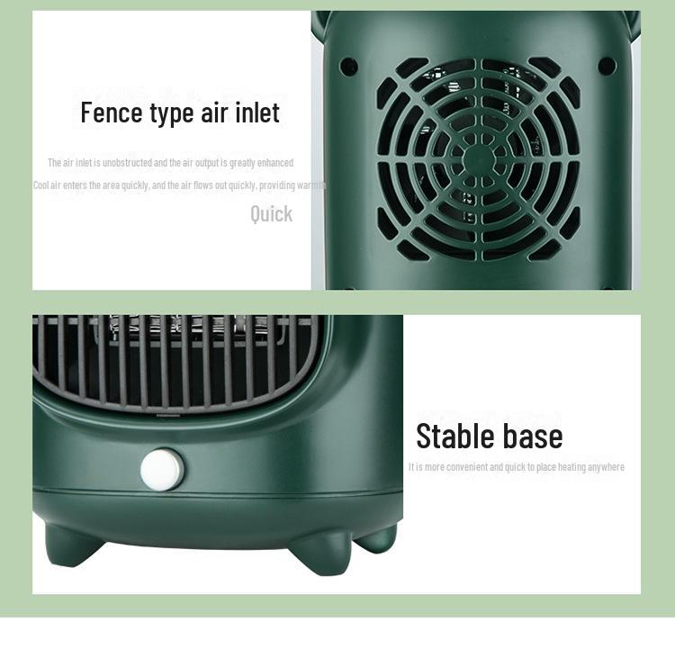 New Style Cartoon Mini Desktop Electric Heater - Complies with EU, US, and Japanese Standards.