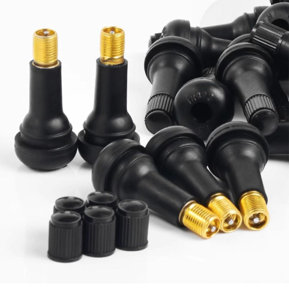 DFsucces Tubeless Tire Rubber Valves Set of 8 Tire Air Valves for Automotive, Waterproof,