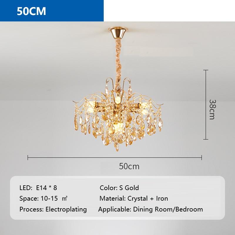 Crystal ceiling chandelier luxury E14 LED light indoor light modern lobby decoration dining table light ceiling chandelier