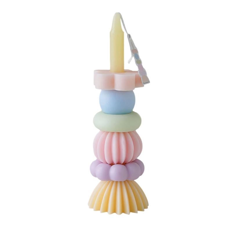 

Multicolored Stackable Aromatherapies Candle Soybean Wax Scented Candle Home Office Decors Present For Friend Family