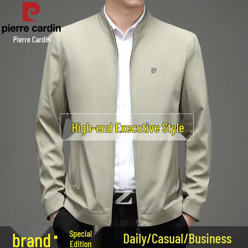 

Pierre Cardin Men s Stand Collar Business Casual Jacket L
