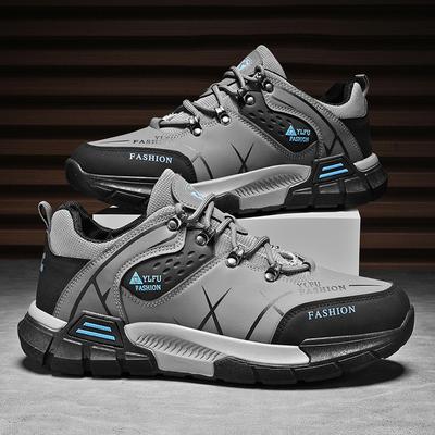 2025 Spring Casual Sneakers Anti Slip Wear Resistant Workwear Shoes Fashion Versatile Outdoor Hiking Board Shoes Hombre Tenis