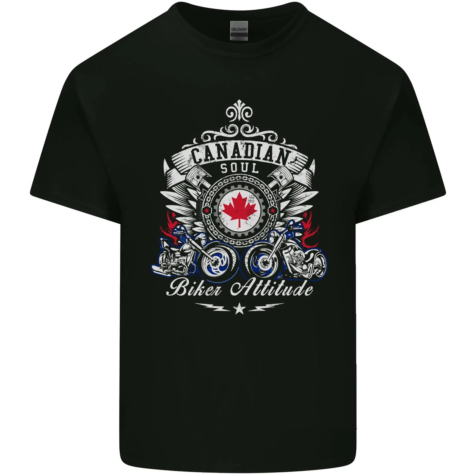 

Canadian Biker Attitude Motorbike Canada Kids T-Shirt Childrens S