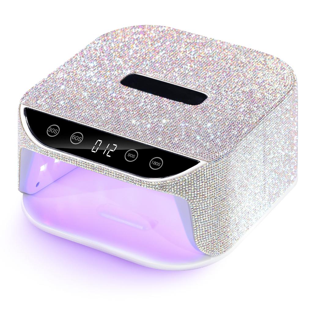 36Leds Diamond Inlaid Nails Dryer Professional UV LED Nail Art Lamp High Power Quick Drying LCD Touch Light Curing All Gel