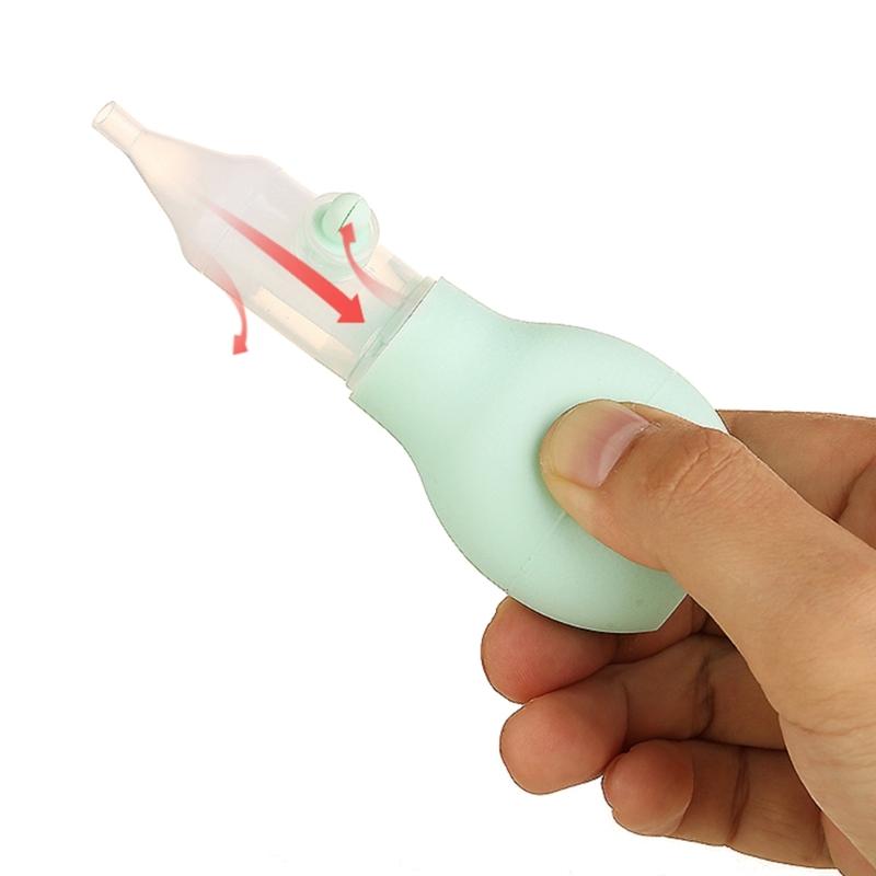 Soft Nasal Aspirator for Baby Nose Vacuum Suction Manual Nose Aspirator Nasal Cleaning Tool Backflow-proof Nose Sucker