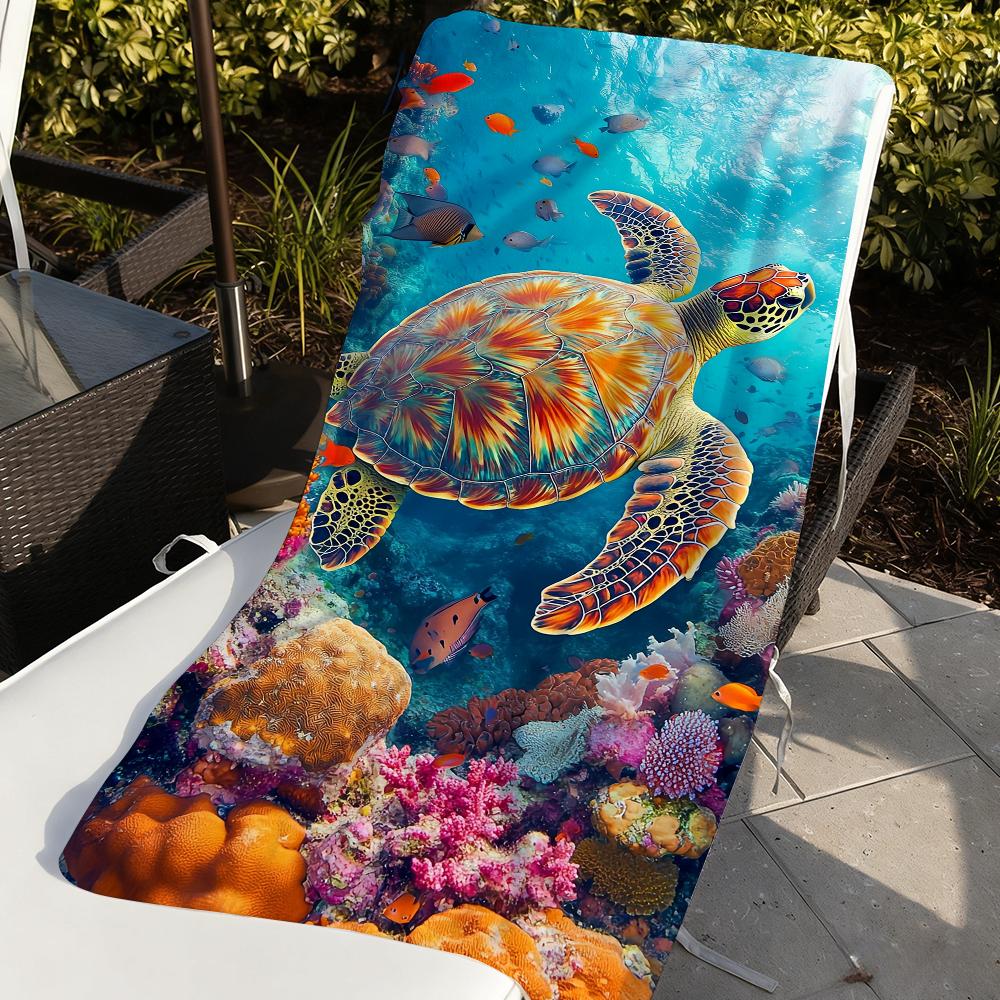 Sea Turtle Underwater Pattern Towel For Swim Yoga Gym Quick Drying Soft and Skin-friendly Beach Towels All-Season