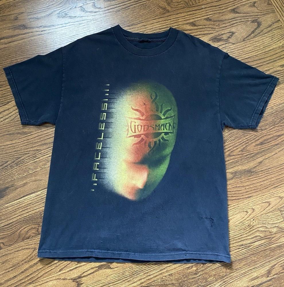 Godsmack Faceless Band Shirt Black TShirt Unisex S-5XL ND1627 Unisex T-Shirt S