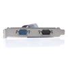 Desktop Industrial Control PCIe to 2 Serial Ports RS232 Interface Adapter Card