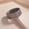 1pc Classic Men's Simple 8mm Dilapidated Ring, Vintage Titanium Steel Ring