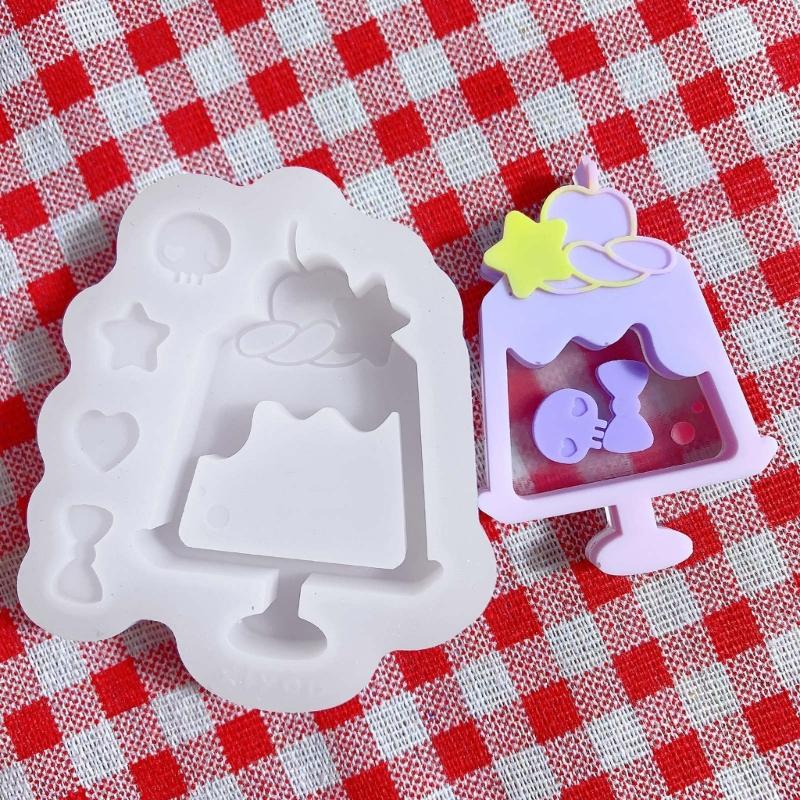 Resin Casting Shaker Mold Epoxy Quicksand Silicone Mold Resin Shaker Mold for Pendant Jewelry Keychain Decoration Making
