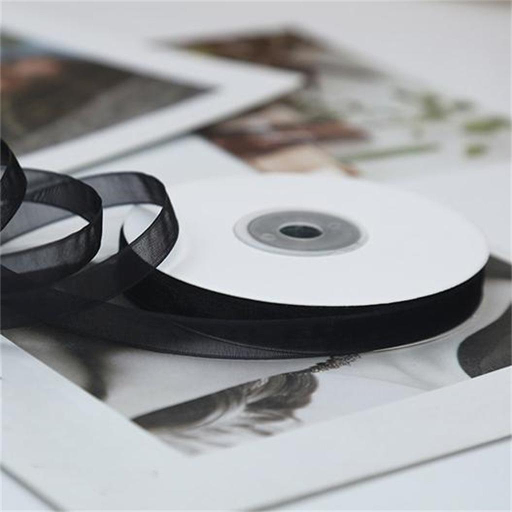 1cm Wide Transparent Ribbon Snow Yarn Ribbon Snow Textile Ribbon Silk Ribbon Ribbon Ribbon Ribbon Strip Bouquet Packaging Material