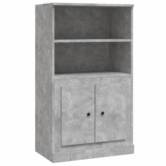 VidaXL Highboard Concrete Grey 60x35.5x103.5 Cm Engineered Wood 816316