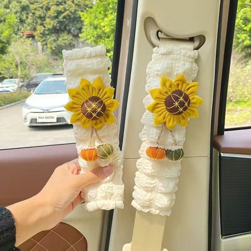Car Seat Belt Shoulder Pads, Car Seat Belt Protectors, Cute Car Interior Decoration Items, Anti-Neck Strangulation